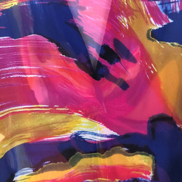 Diane von Furstenburg Colorful Silk Blouse - Picture 5 of 6